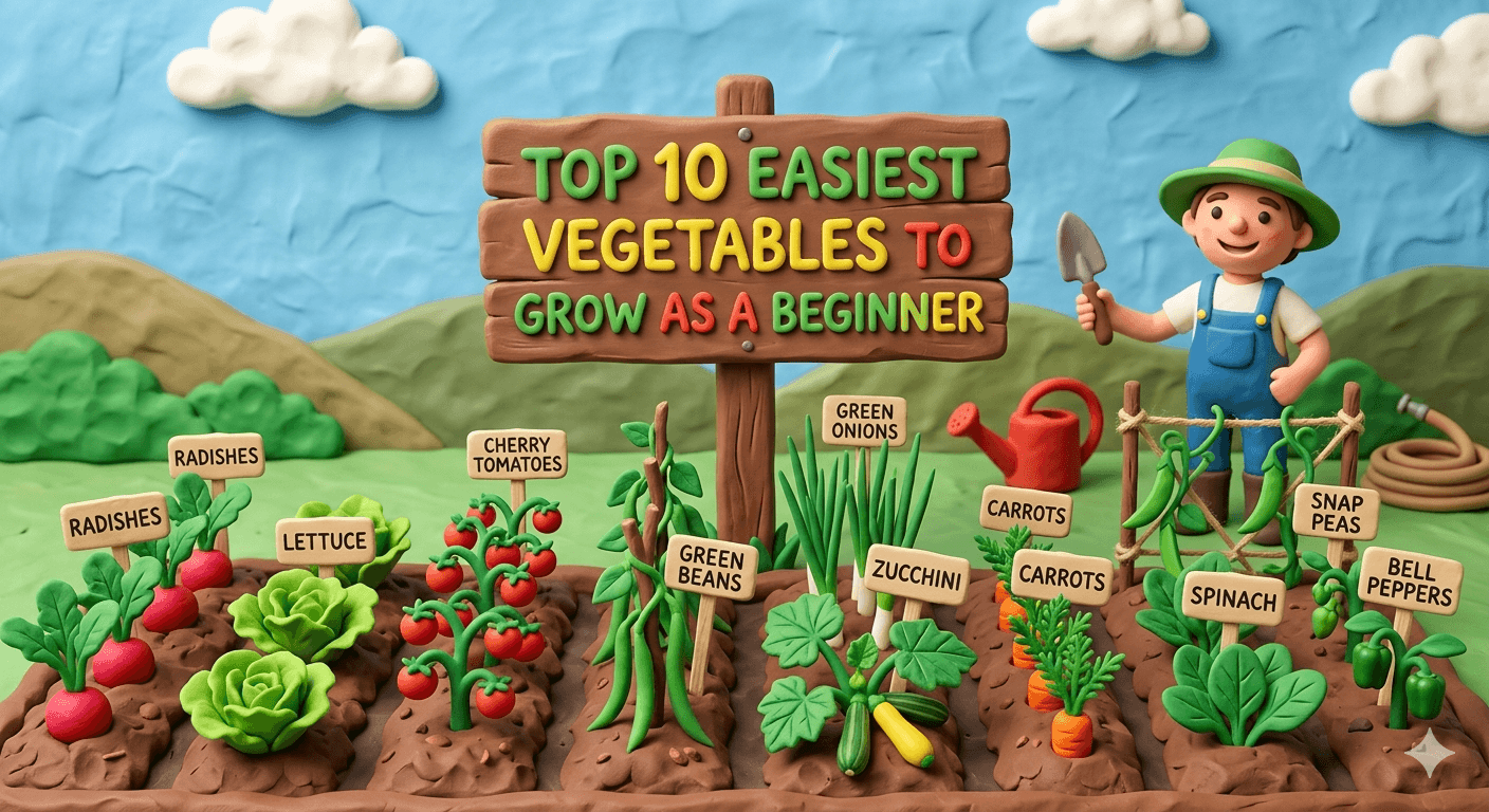 Top 10 Easiest Vegetables to Grow for Beginners