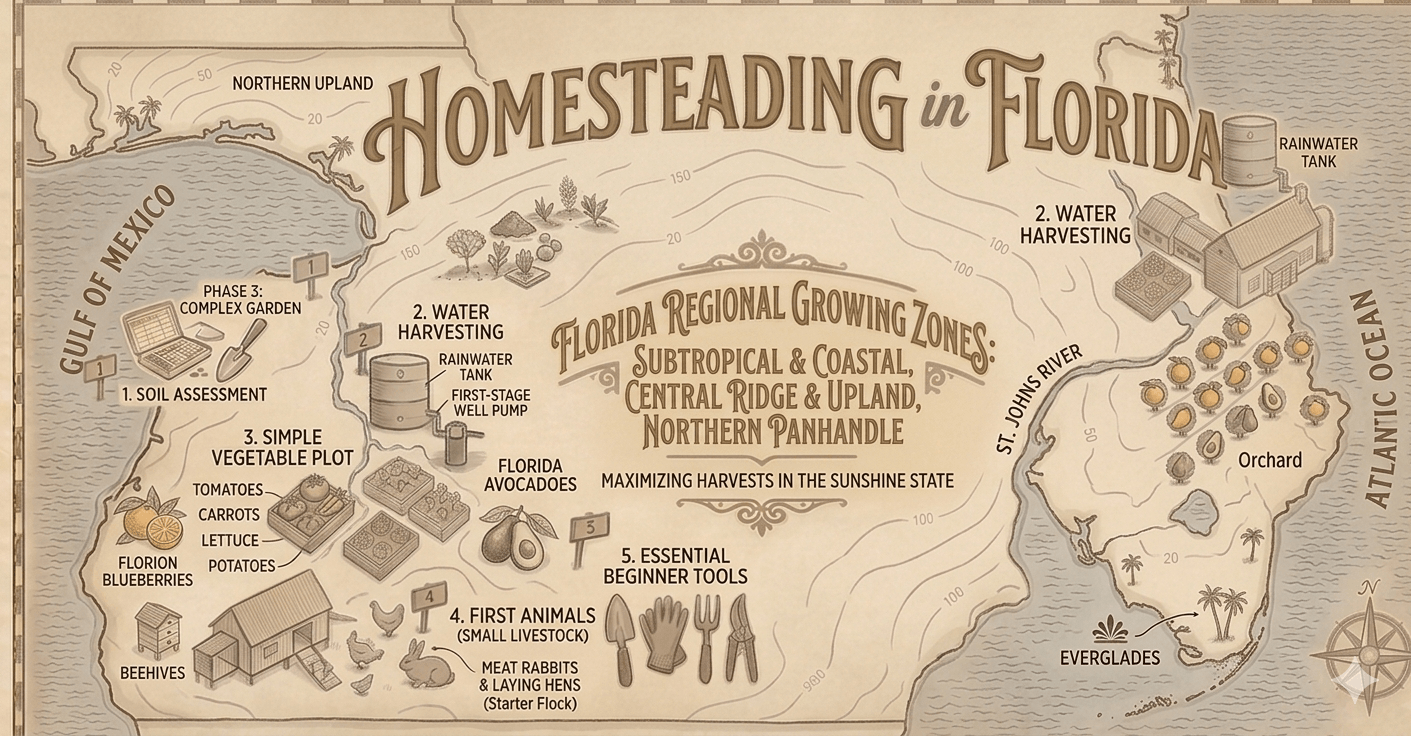 Homesteading in Florida: Laws, Land, Climate, and Everything You Need to Know