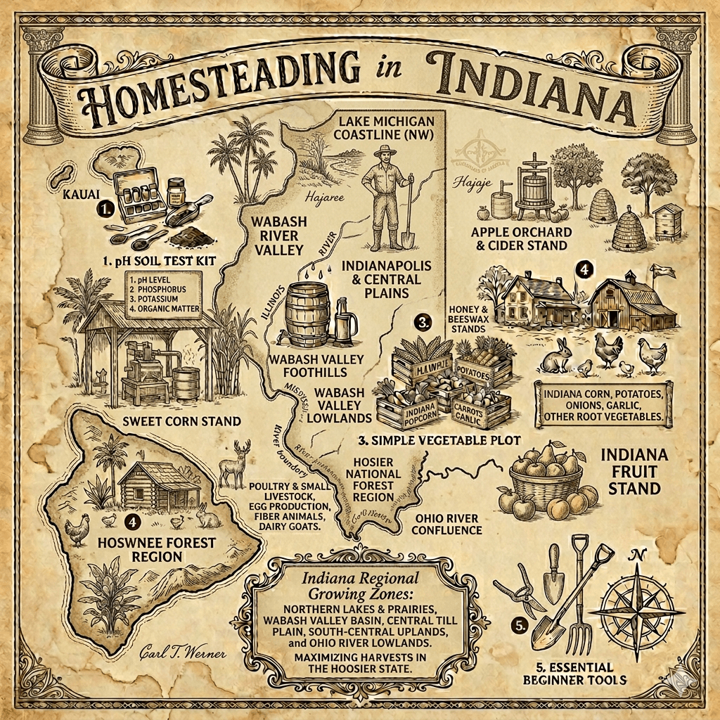Homesteading in Indiana: Laws, Land, Climate, and Everything You Need to Know