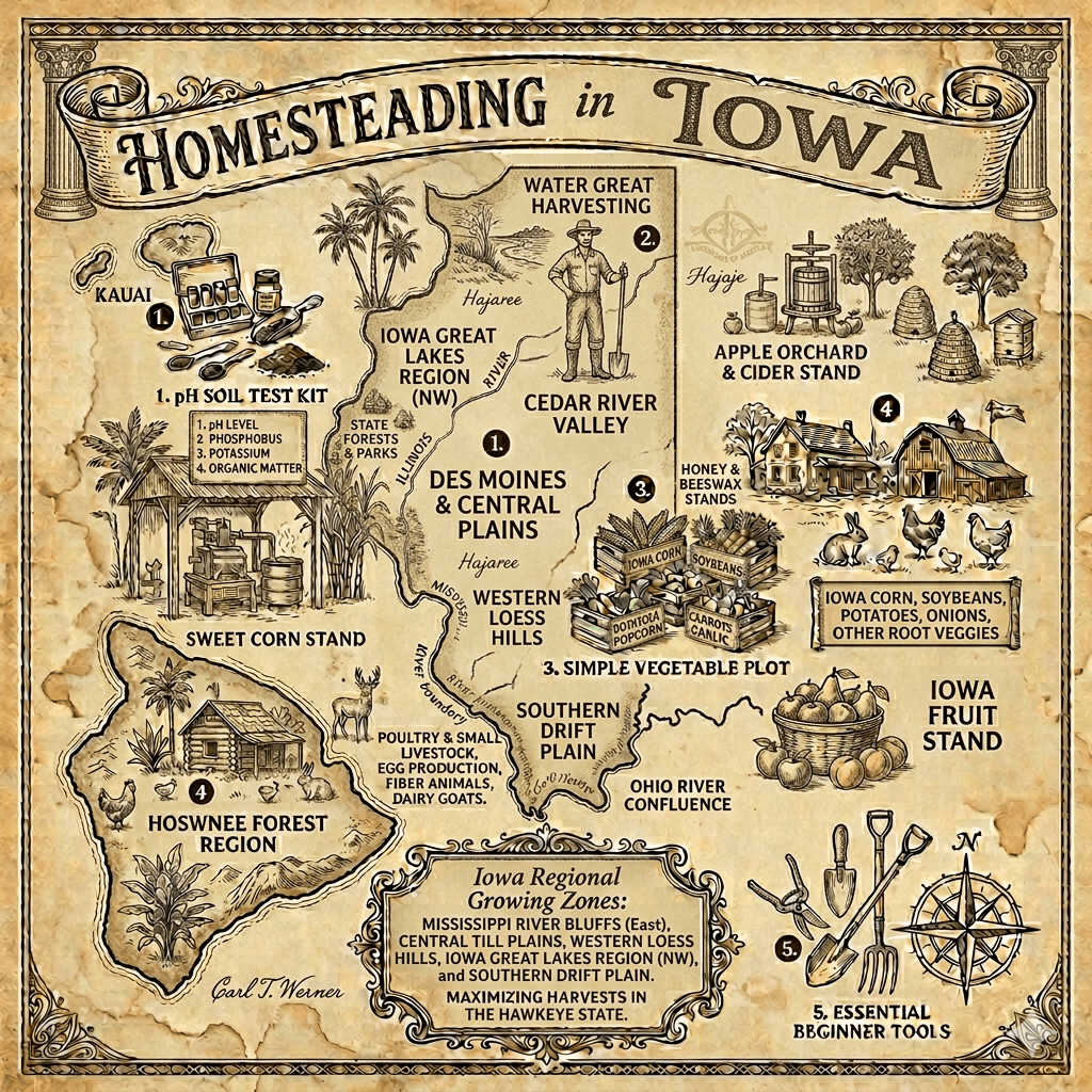 Homesteading in Iowa: Laws, Land, Climate, and Everything You Need to Know