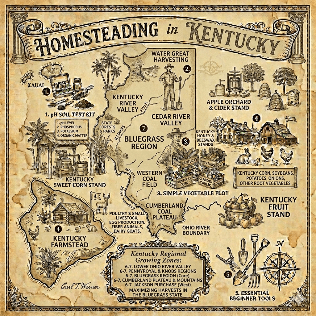 Homesteading in Kentucky: Laws, Land, Climate, and Everything You Need to Know
