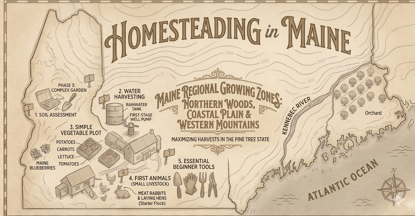 Homesteading in Maine: Laws, Land, Climate, and Everything You Need to Know