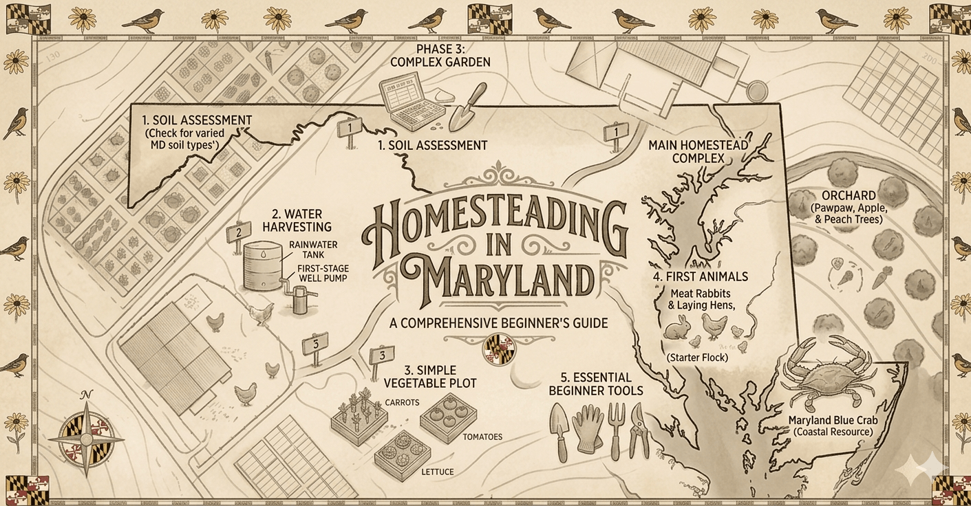 Homesteading in Maryland: Laws, Land, Climate, and Everything You Need to Know