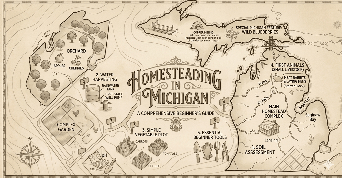 Homesteading in Michigan: Laws, Land, Climate, and Everything You Need to Know