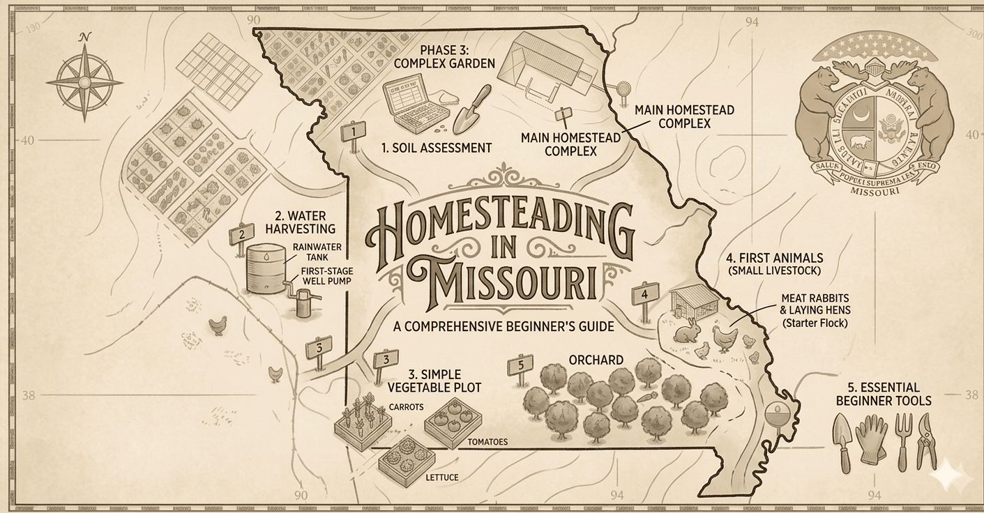 Homesteading in Missouri: Laws, Land, Climate, and Everything You Need to Know