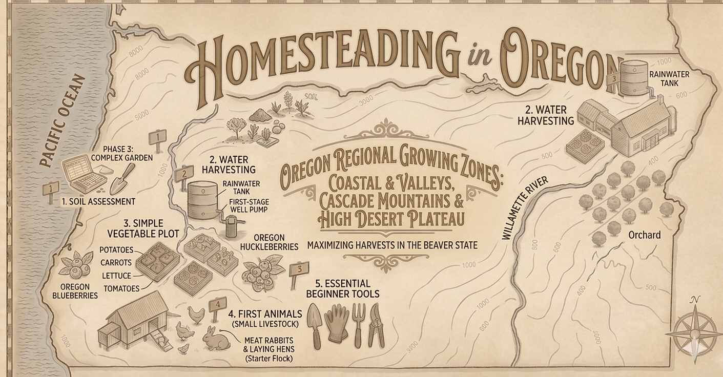 Homesteading in Oregon: Laws, Land, Climate, and Everything You Need to Know