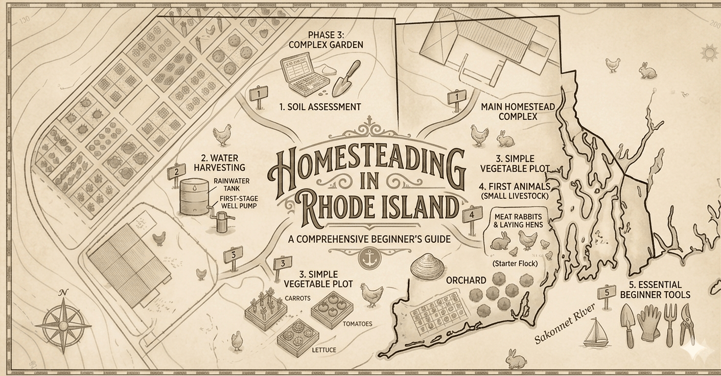 Homesteading in Rhode Island: Laws, Land, Climate, and Everything You Need to Know