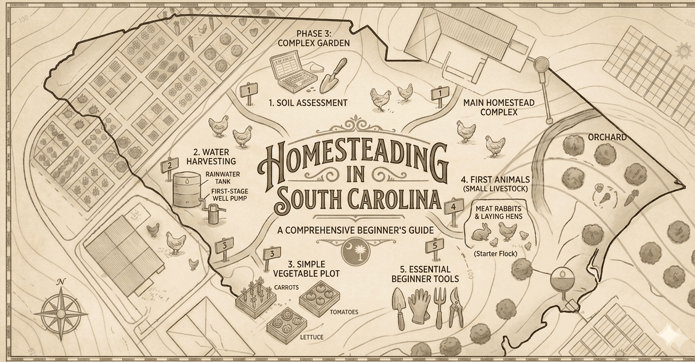 Homesteading in South Carolina: Laws, Land, Climate, and Everything You Need to Know