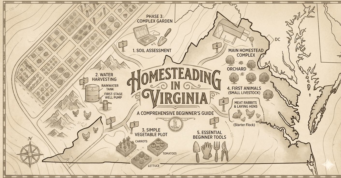 Homesteading in Virginia: Laws, Land, Climate, and Everything You Need to Know