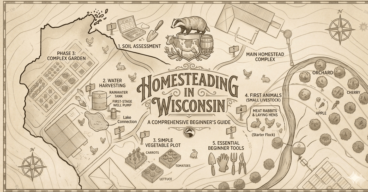 Homesteading in Wisconsin: Laws, Land, Climate, and Everything You Need to Know