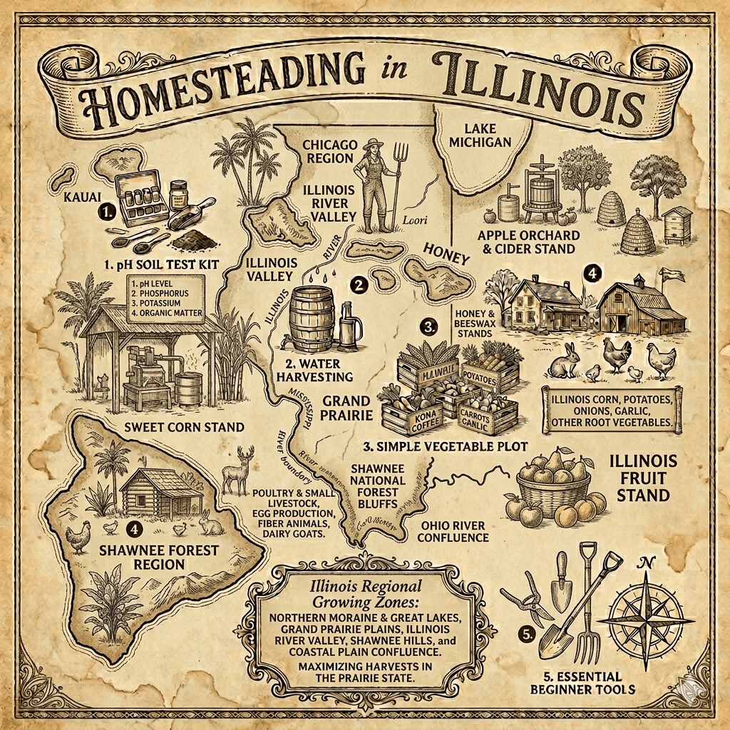 Homesteading in Illinois: Laws, Land, Climate, and Everything You Need to Know