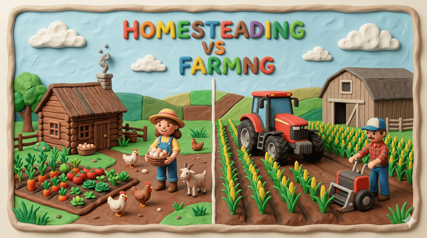 Homesteading vs Farming: Key Differences and How to Choose