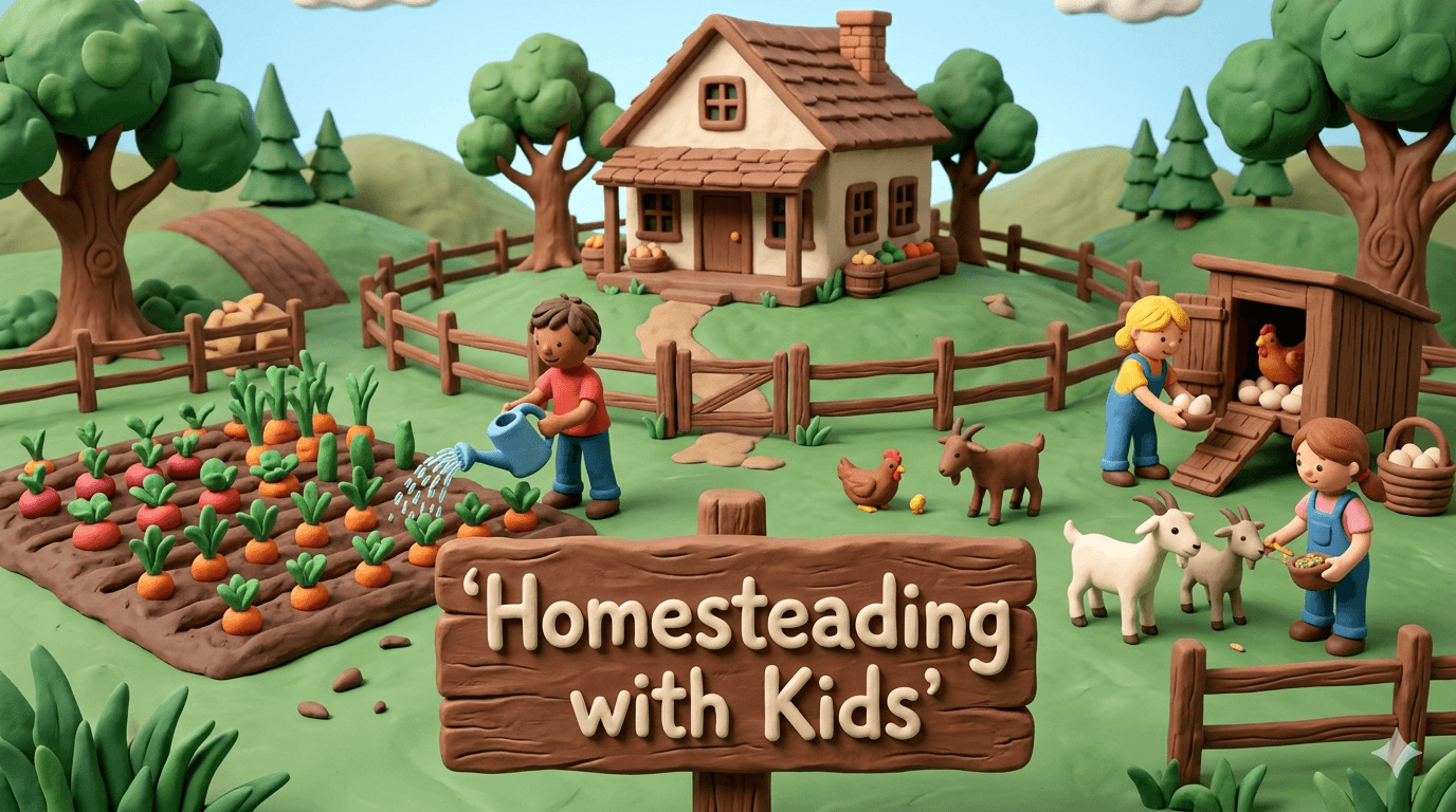Homesteading with Kids: A Practical Guide to Raising Capable, Curious Children on the Land