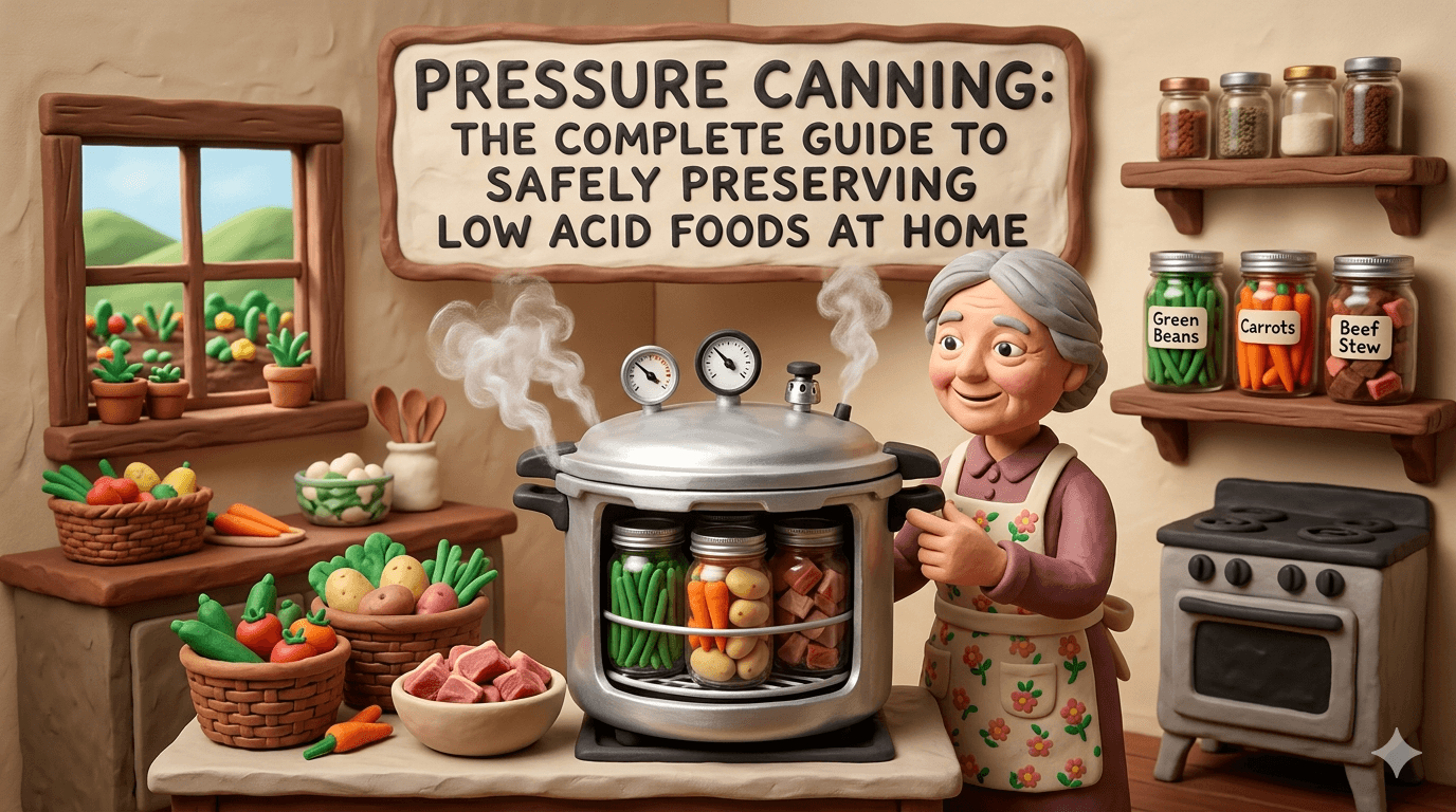 Pressure Canning: The Complete Guide to Safely Preserving Low Acid Foods at Home