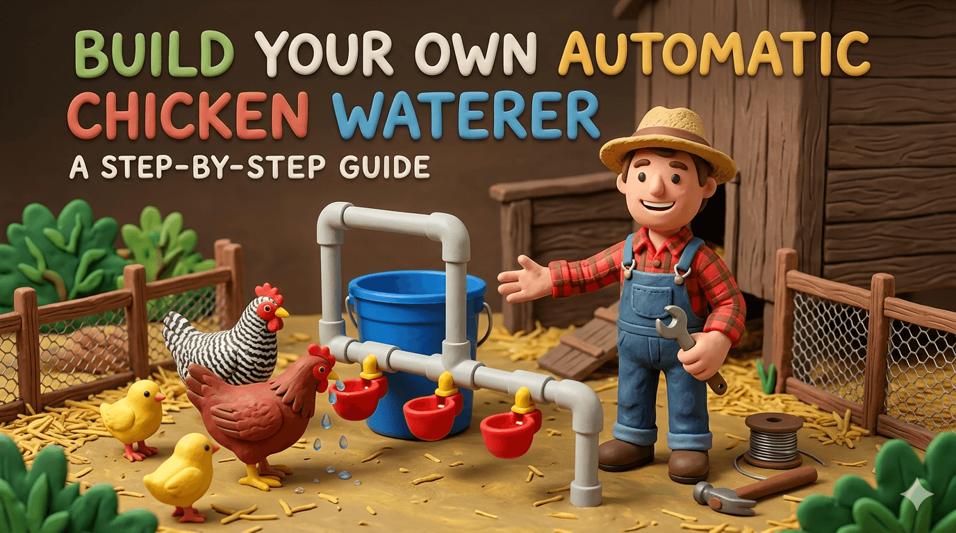 How to Build an Automatic Chicken Waterer (Easy DIY Bucket Plans)