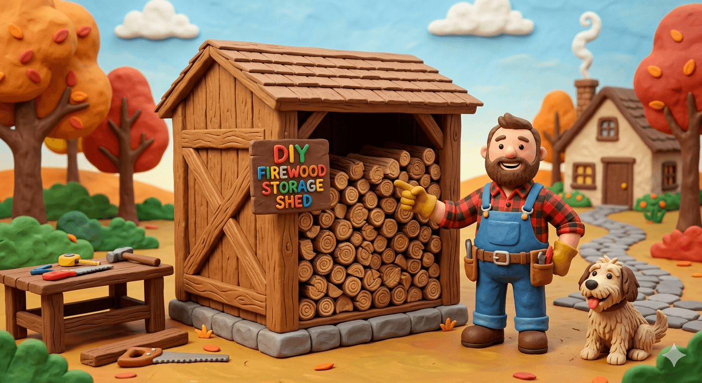 How to Build a DIY Firewood Storage Shed (Free Lean-To Plans)