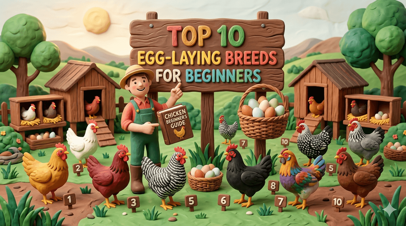 Top 10 Egg-Laying Chicken Breeds for Beginners