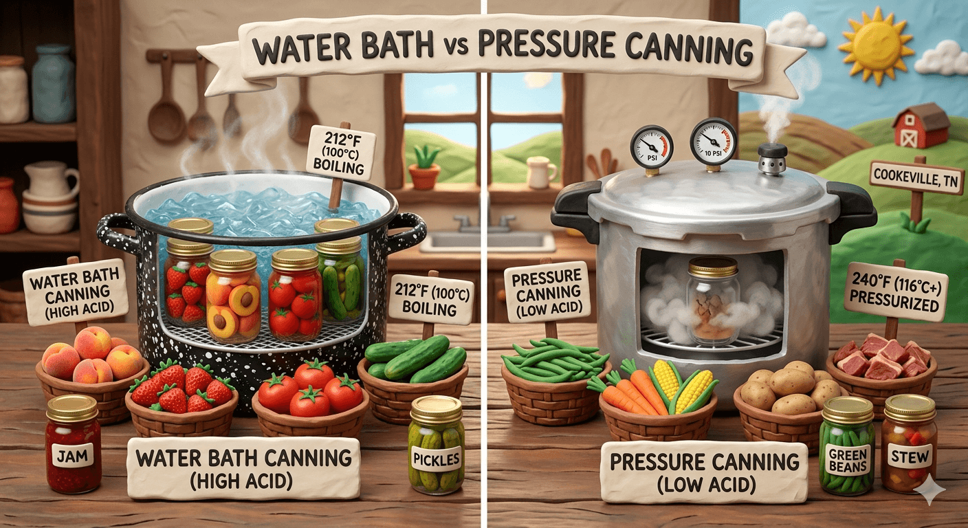 Water Bath vs. Pressure Canning: What You Need to Know