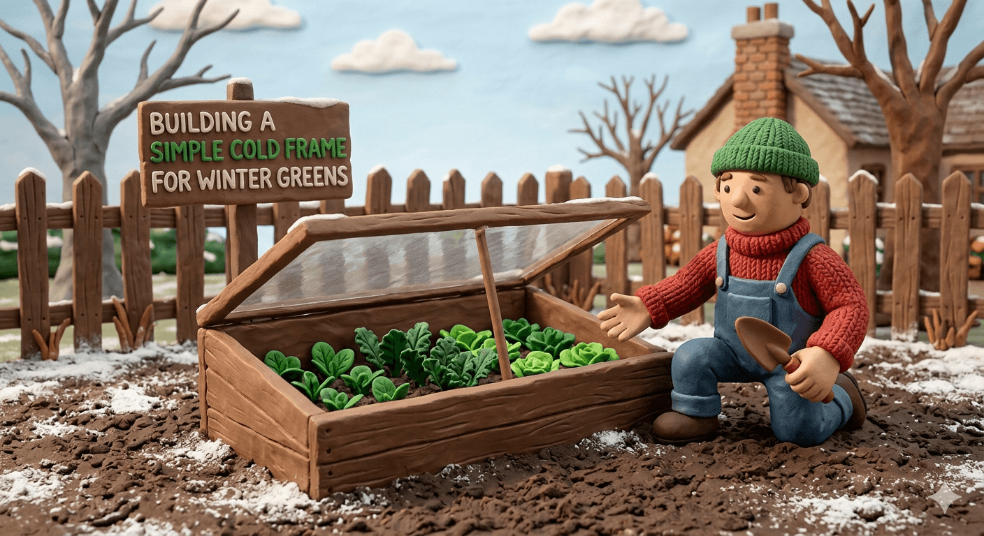 How to Build a Simple Cold Frame for Winter Greens (Free DIY Plans)